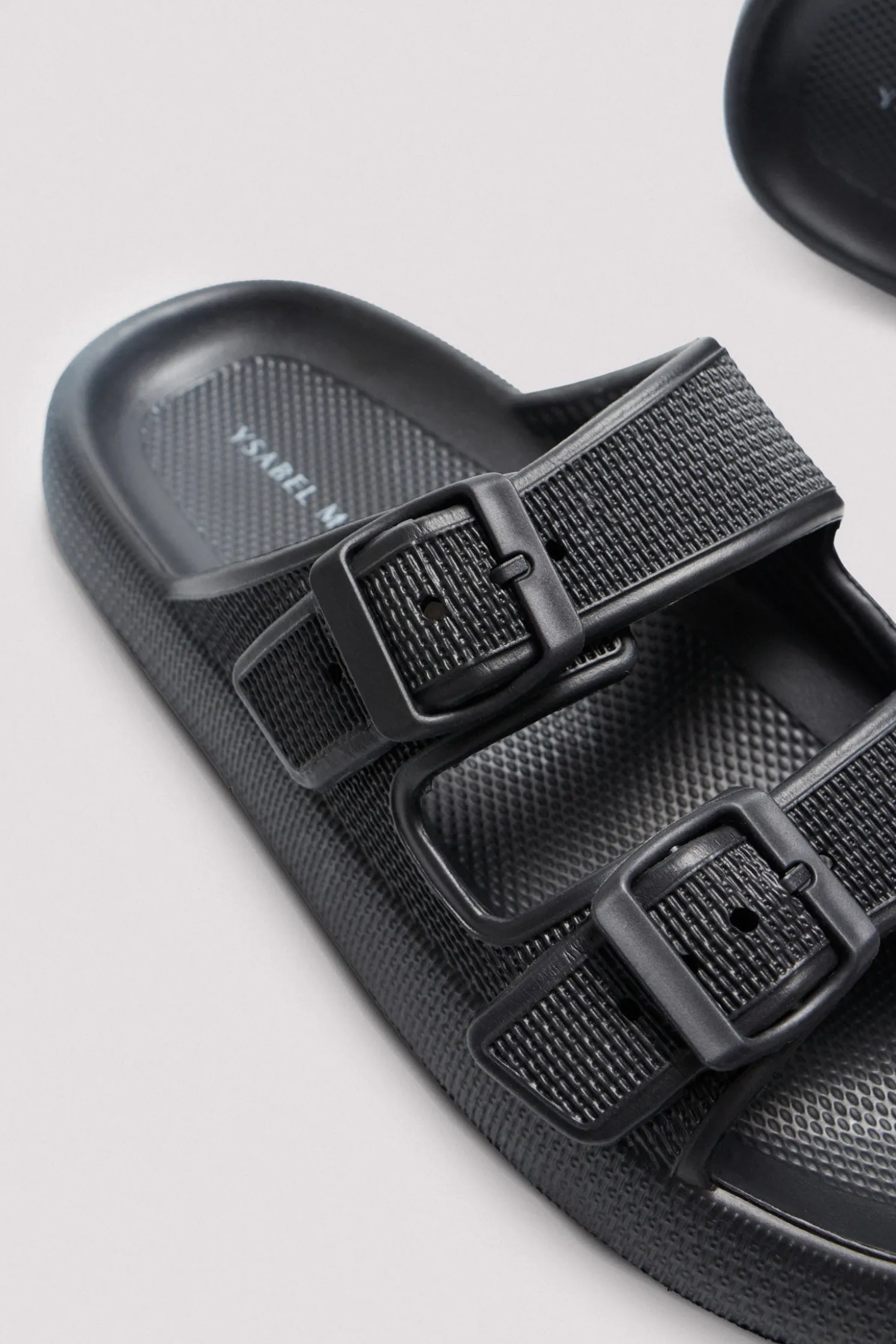 Chanclas de playa hebillas antideslizantes extra comfort negro