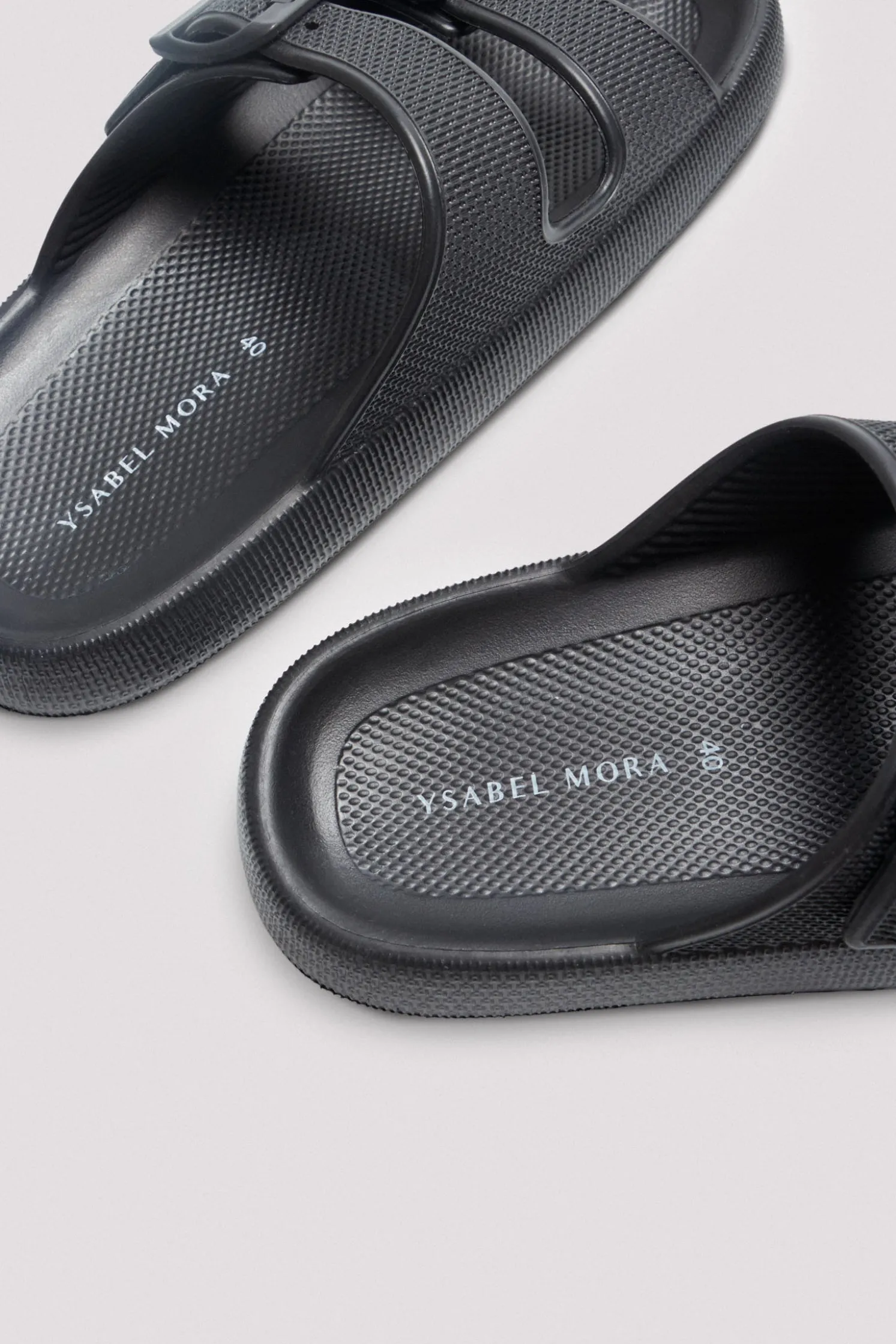 Chanclas de playa hebillas antideslizantes extra comfort negro