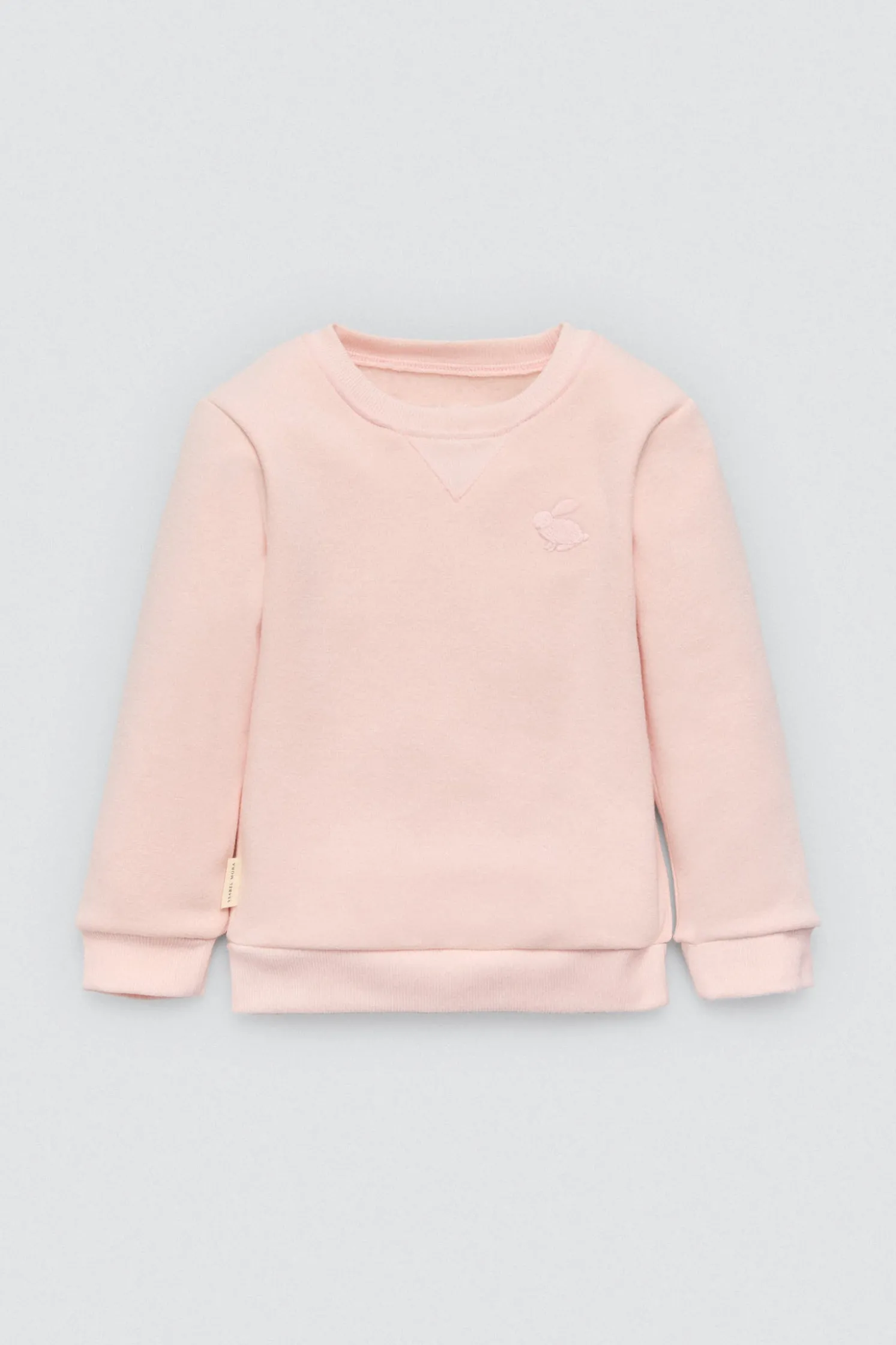 Conjunto bebé básico sudadera y jogger rosa