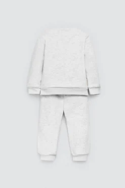 Conjunto bebé básico sudadera y jogger gris