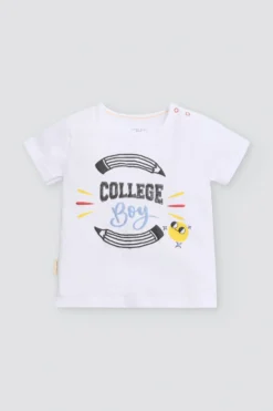 Conjunto bebé manga corta College Boy