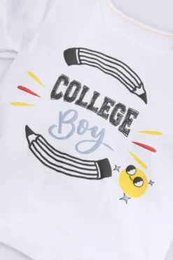 Conjunto bebé manga corta College Boy
