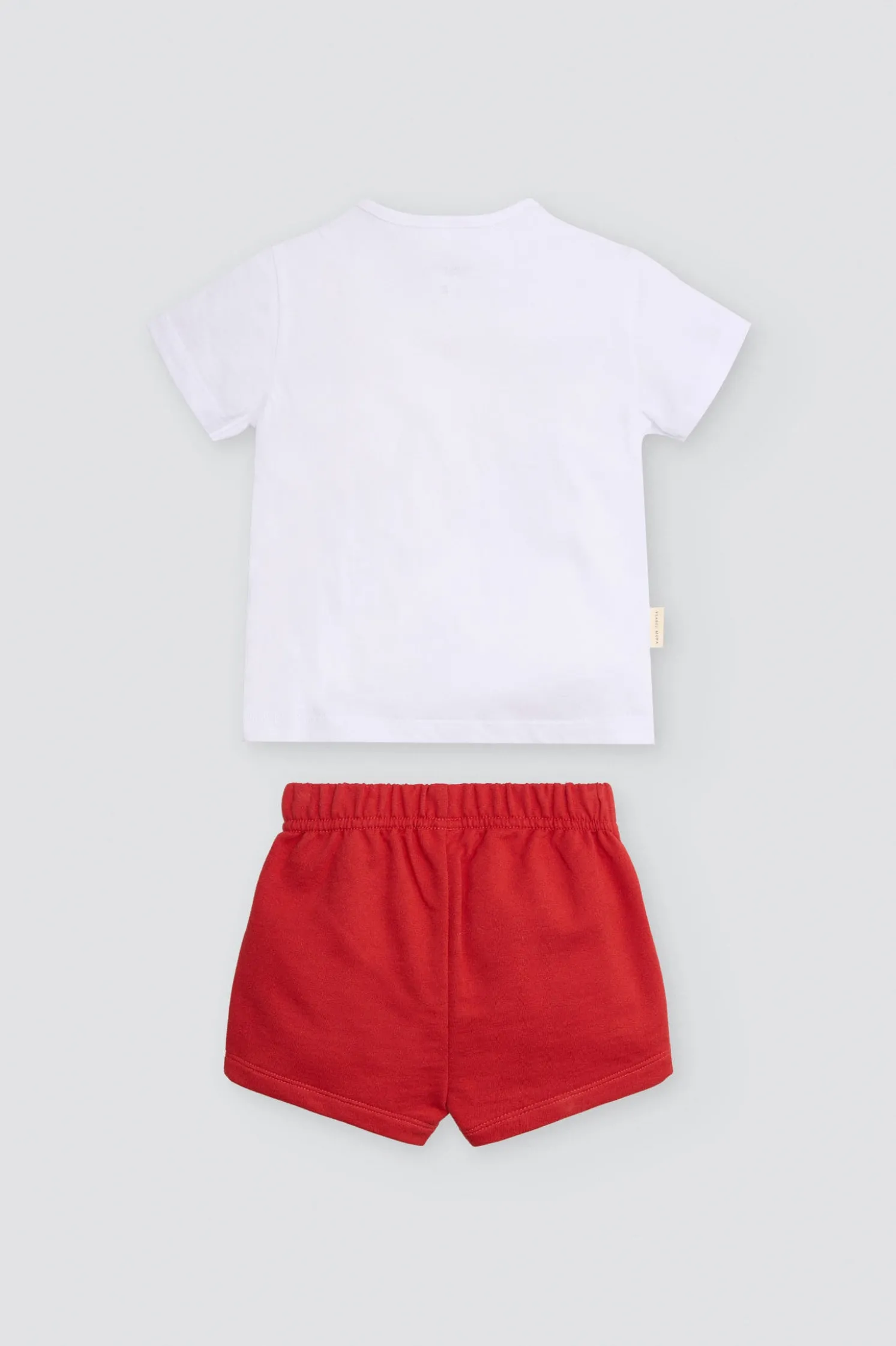 Conjunto bebé manga corta Here come the fun