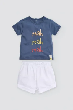 Conjunto bebé manga corta Yeah