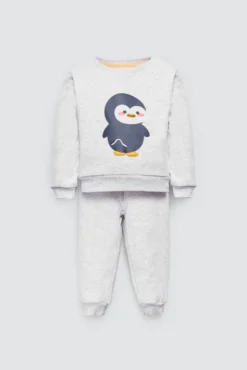 Conjunto bebé manga larga Penguin Toy