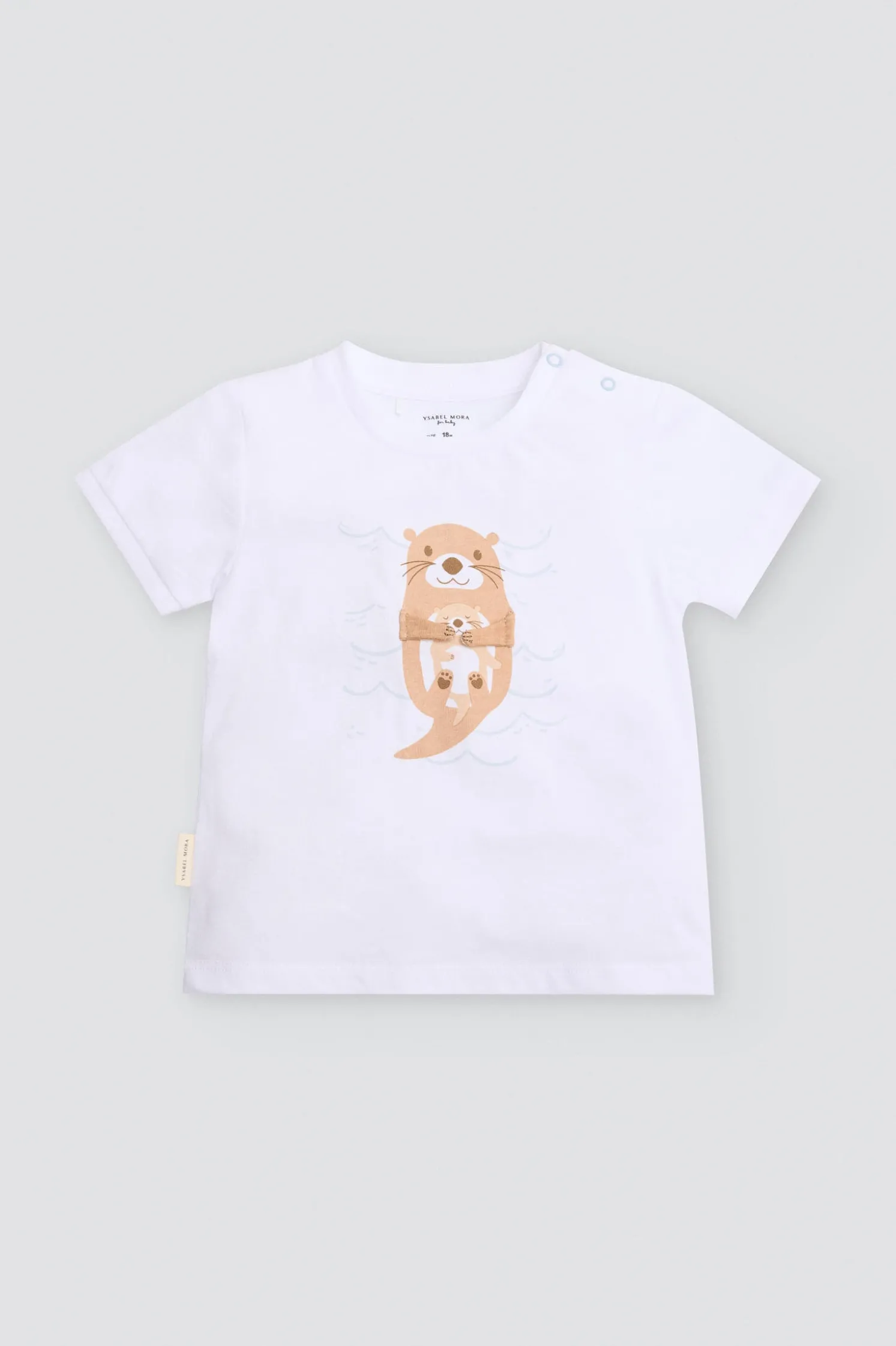Conjunto bebé 3 piezas estampado nutria