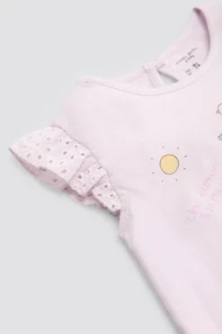 Conjunto bebé sin mangas estampado verano
