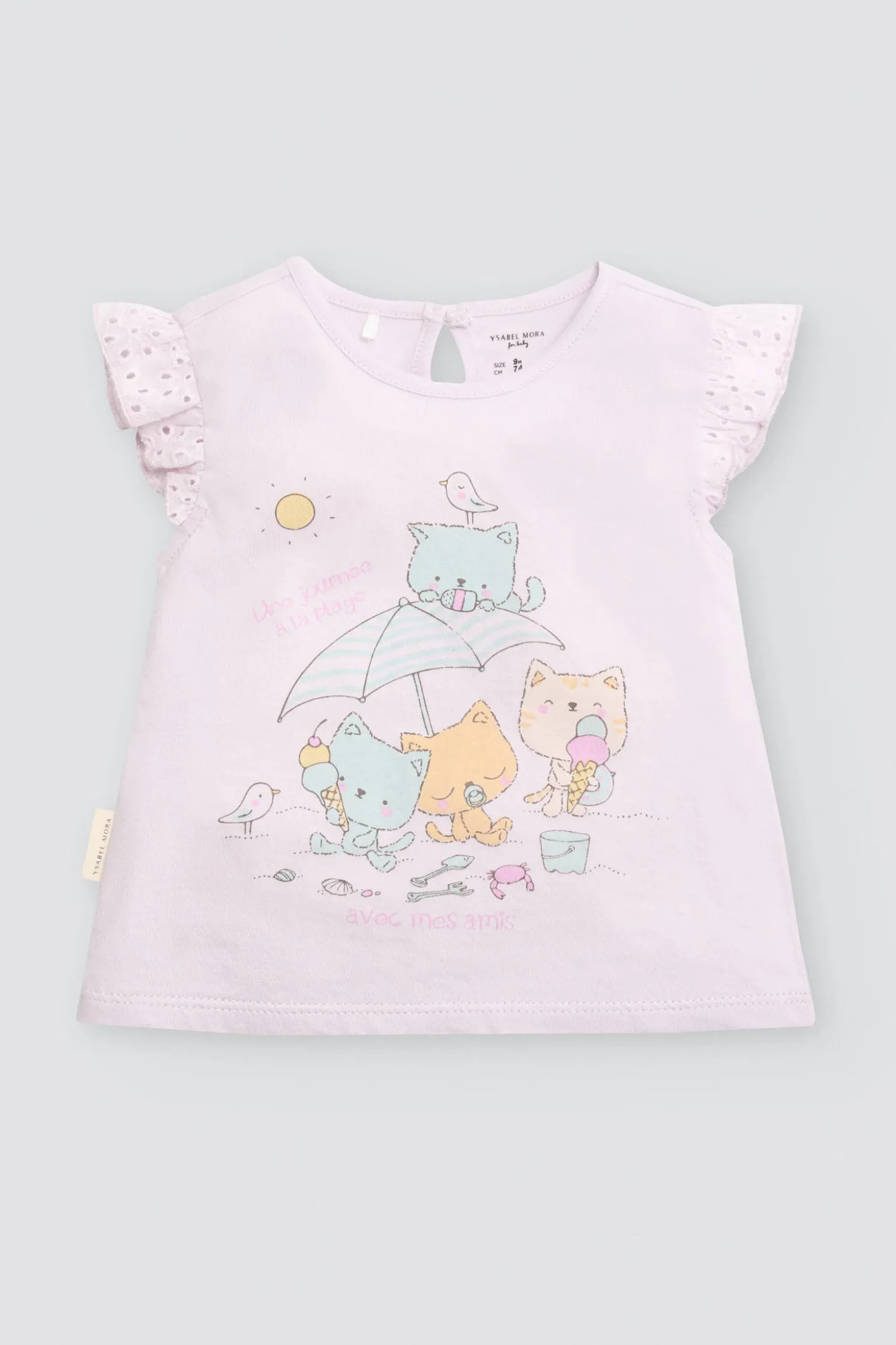 Conjunto bebé sin mangas estampado verano