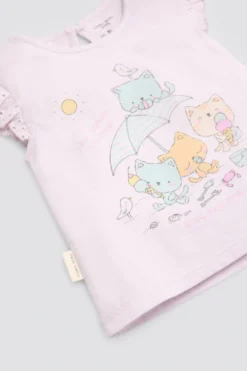 Conjunto bebé sin mangas estampado verano