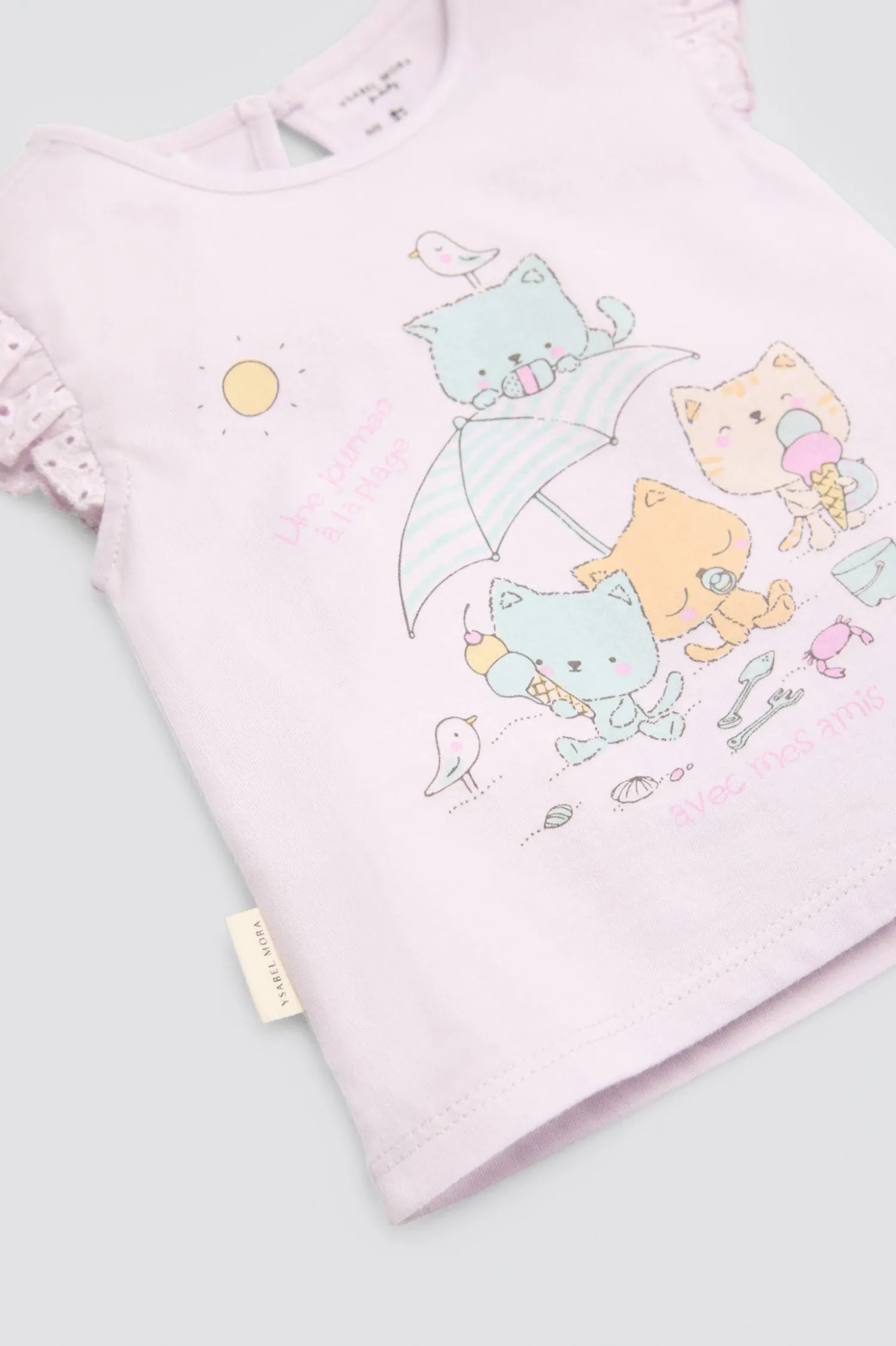 Conjunto bebé sin mangas estampado verano