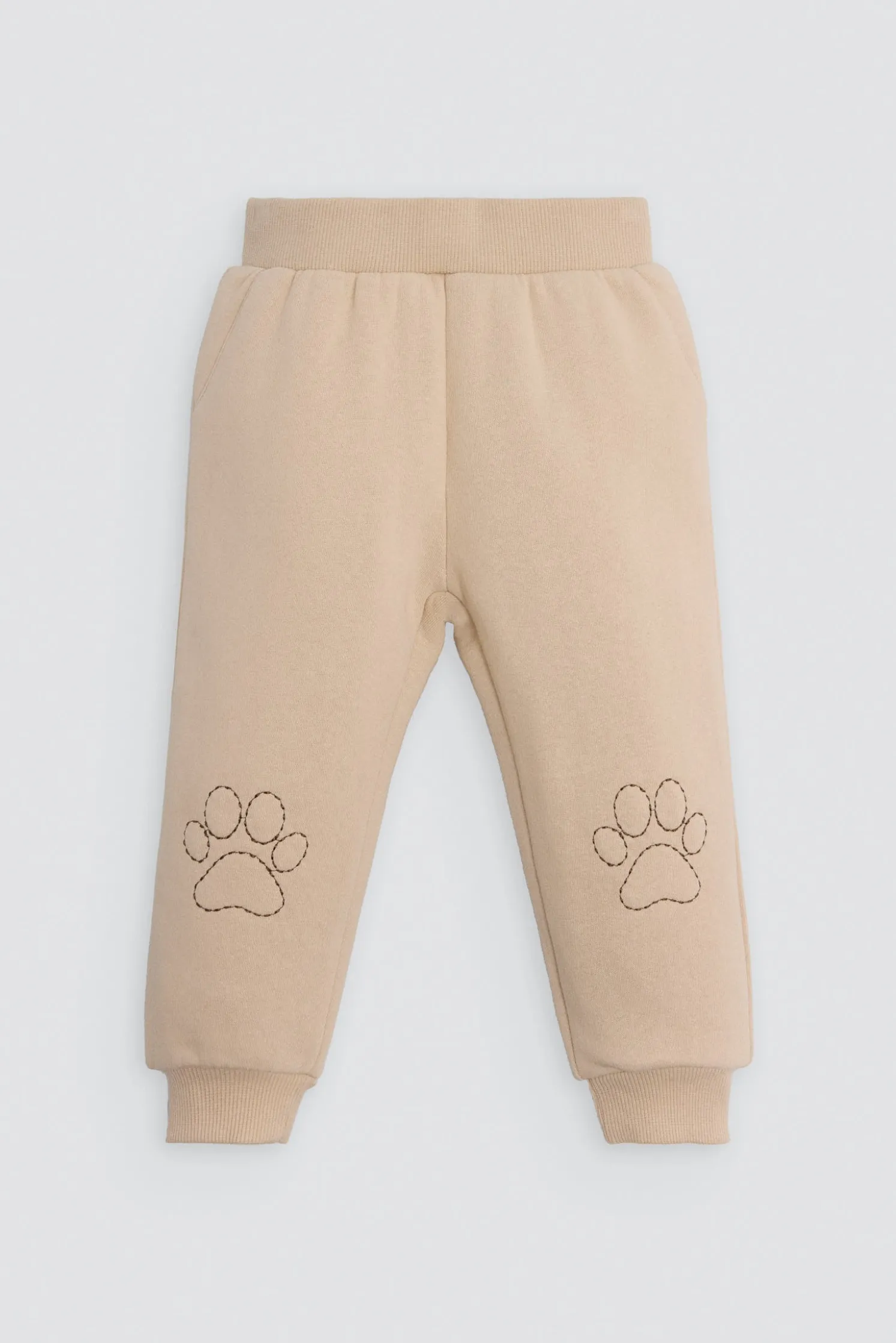 Conjunto chándal bebé estampado cara gato
