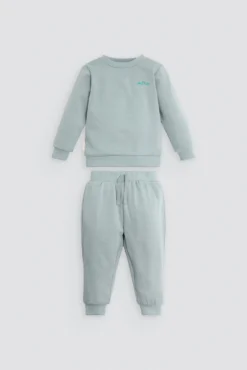 Conjunto chándal bebé manga larga ENJOY verde