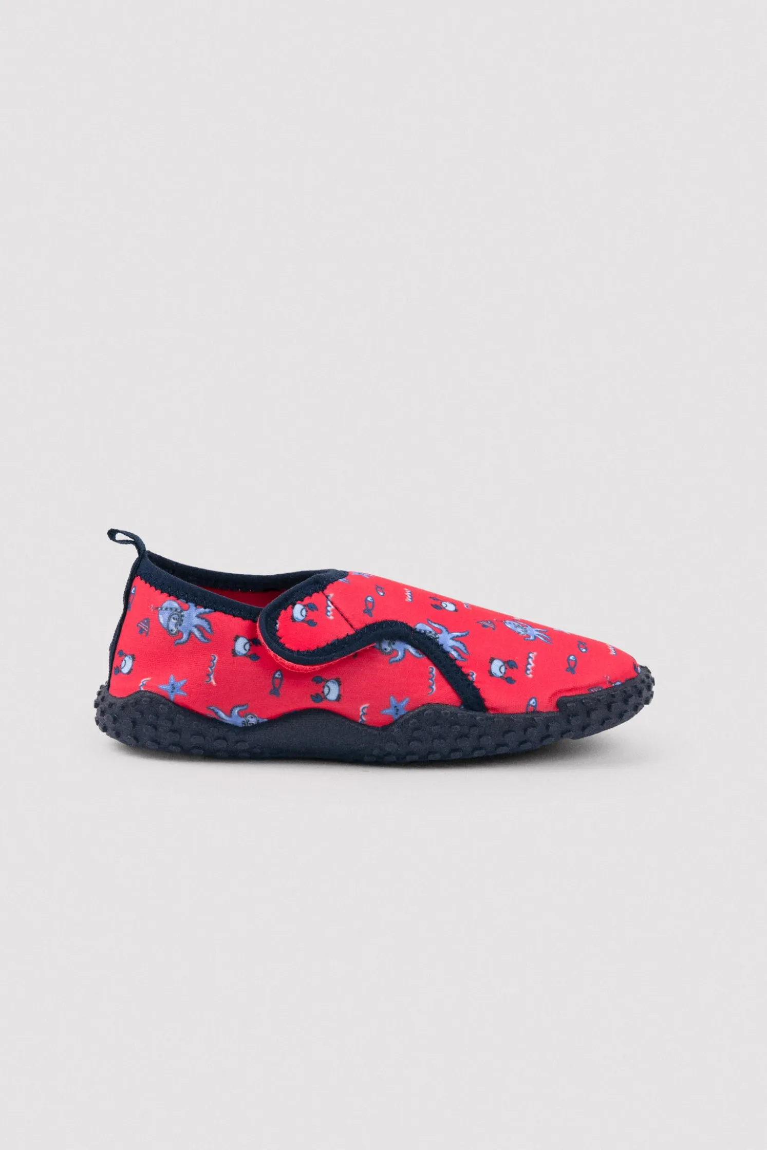 Escarpines infantiles estampado pulpos rojo