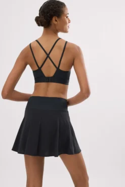 Falda deportiva Compressive con short y bolsillo interior negra