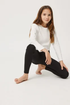 Leggings básicos de niña negro