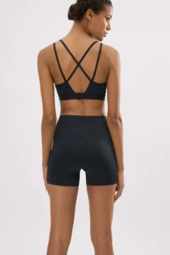 Leggings deportivos Compressive cortos efecto push-up negro