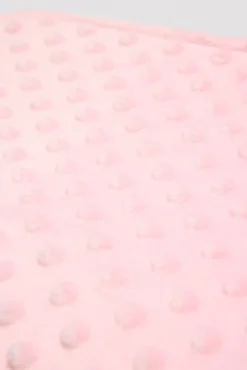 Manta de bebé topitos rosa