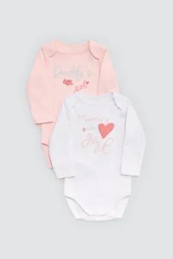Pack 2 bodies bebé manga larga Mama's and Daddy's Girl