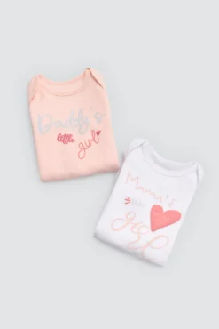 Pack 2 bodies bebé manga larga Mama's and Daddy's Girl