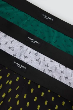 Pack 3 bóxers estampado coctel