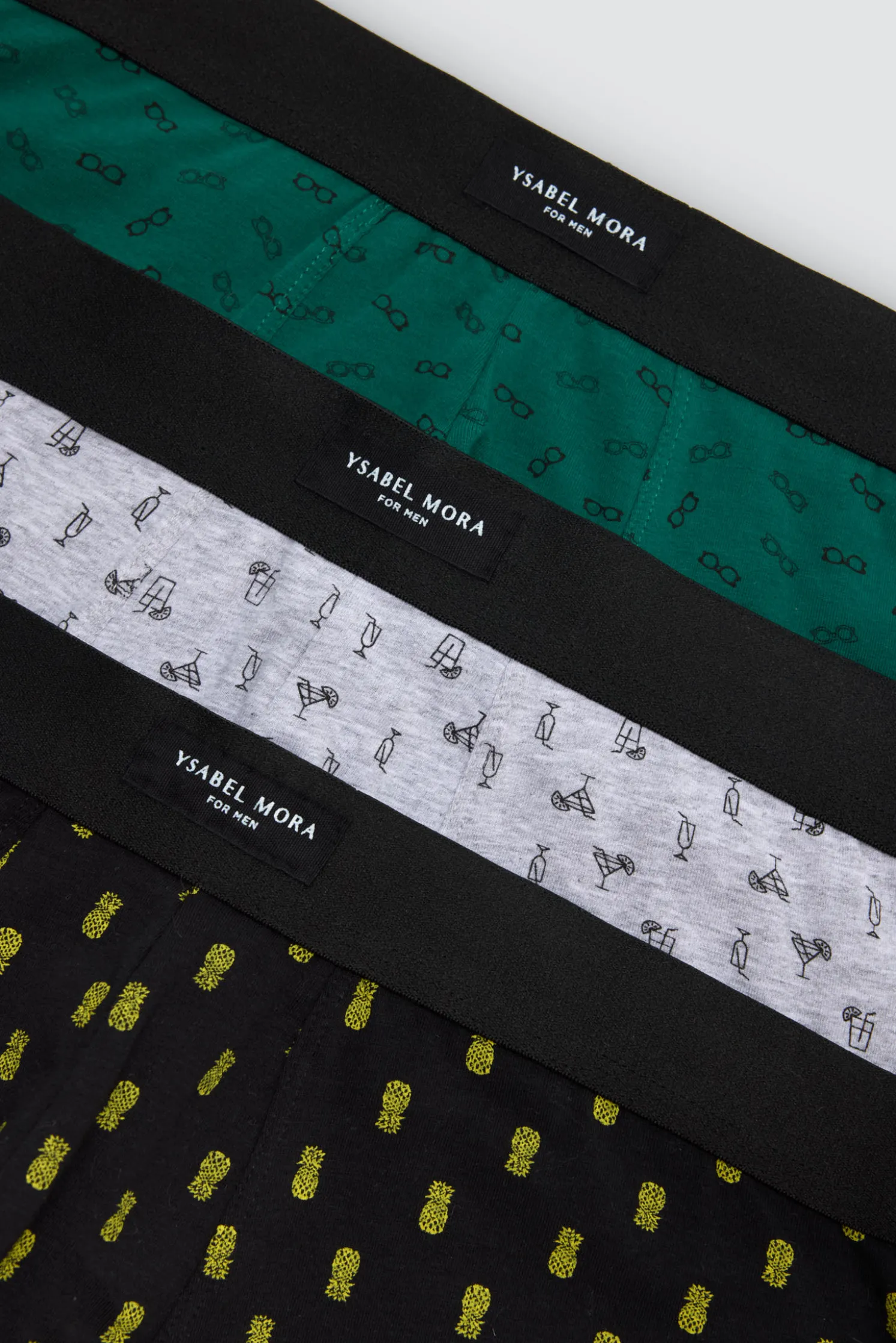 Pack 3 bóxers estampado coctel