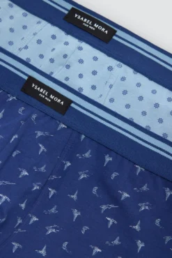 Pack 2 bóxers estampados náuticos