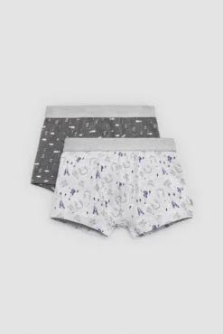 Pack 2 bóxers juveniles algodón estampados Music