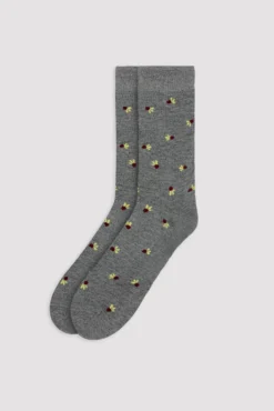 Pack 3 calcetines altos estampado frutas