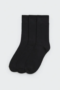 Pack 3 calcetines bambú cálidos negro