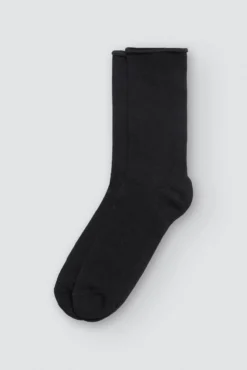 Pack 3 calcetines bambú sin puño negro