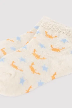 Pack 3 calcetines cortos bebé estampados oso pirata