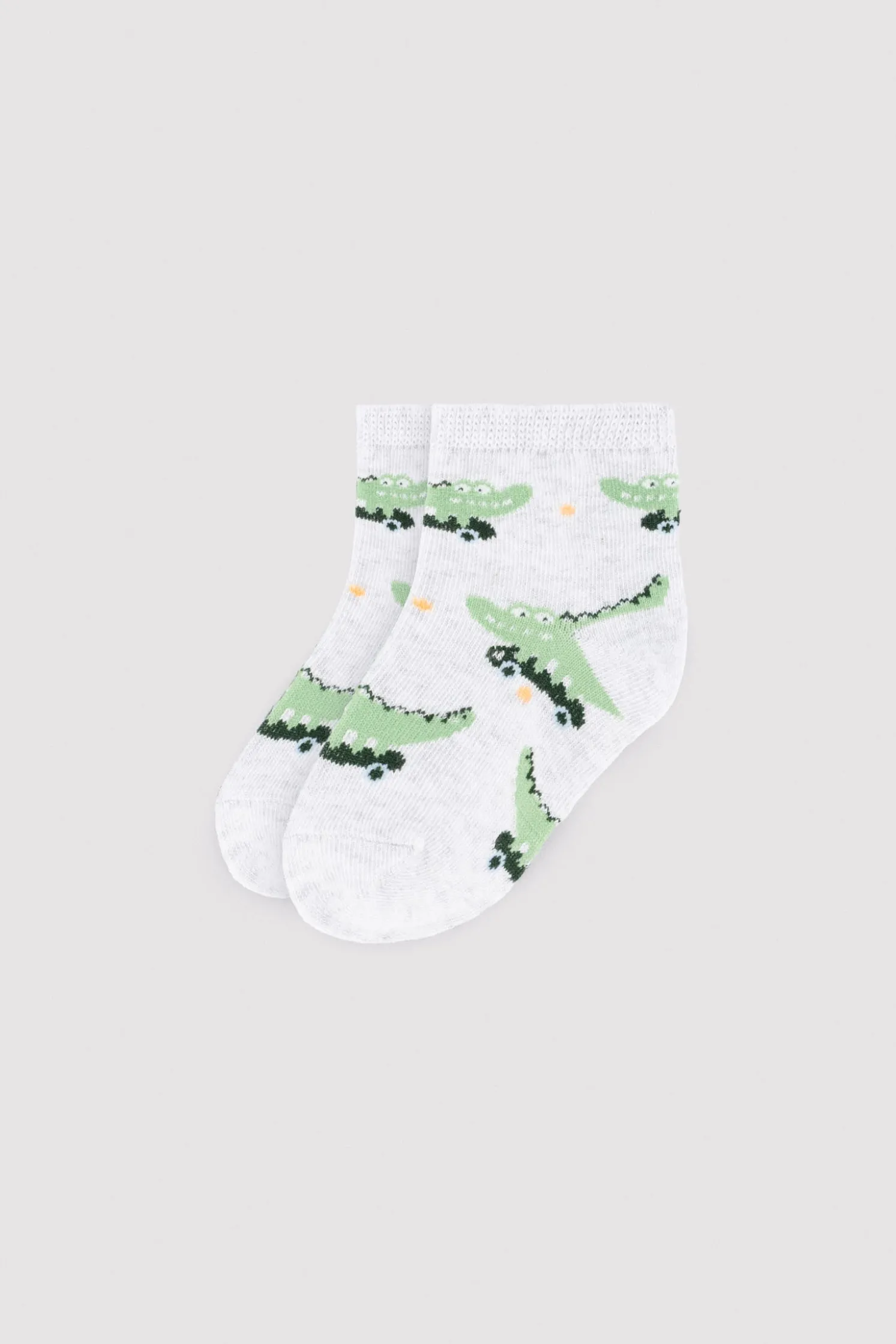 Pack 3 calcetines cortos bebé estampados cocodrilo