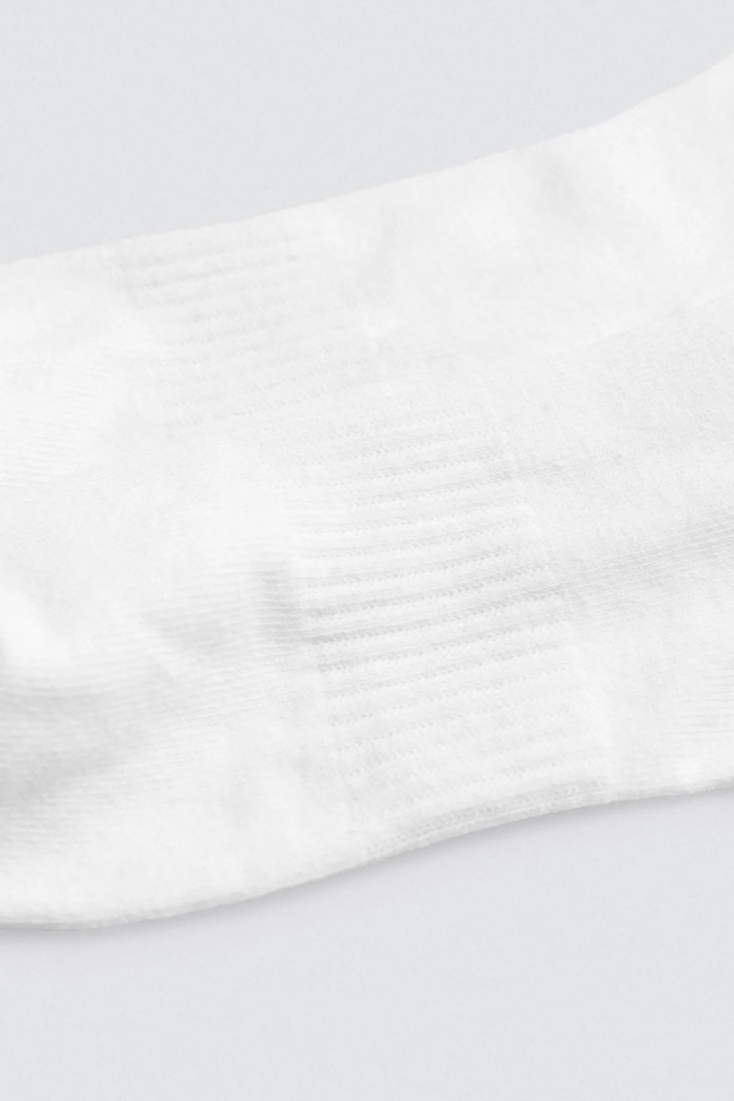 Pack 3 calcetines deportivos puño a rayas blanco