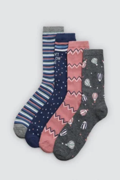 Pack 4 calcetines estampados Don't follow me