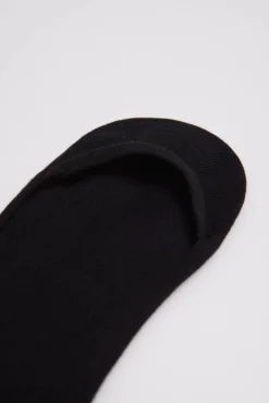Pack 2 calcetines pinky invisibles algodón negro