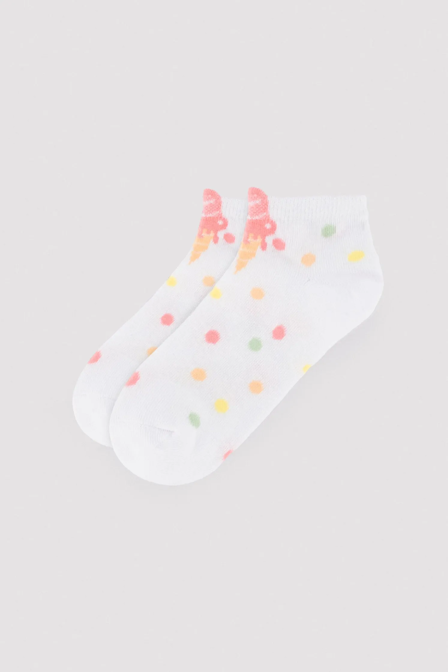 Pack 3 calcetines tobilleros infantiles estampado helados
