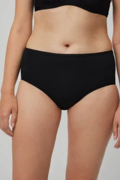 Pack de 2 bragas altas básicas algodón negro