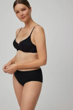 Pack de 2 bragas altas básicas algodón negro