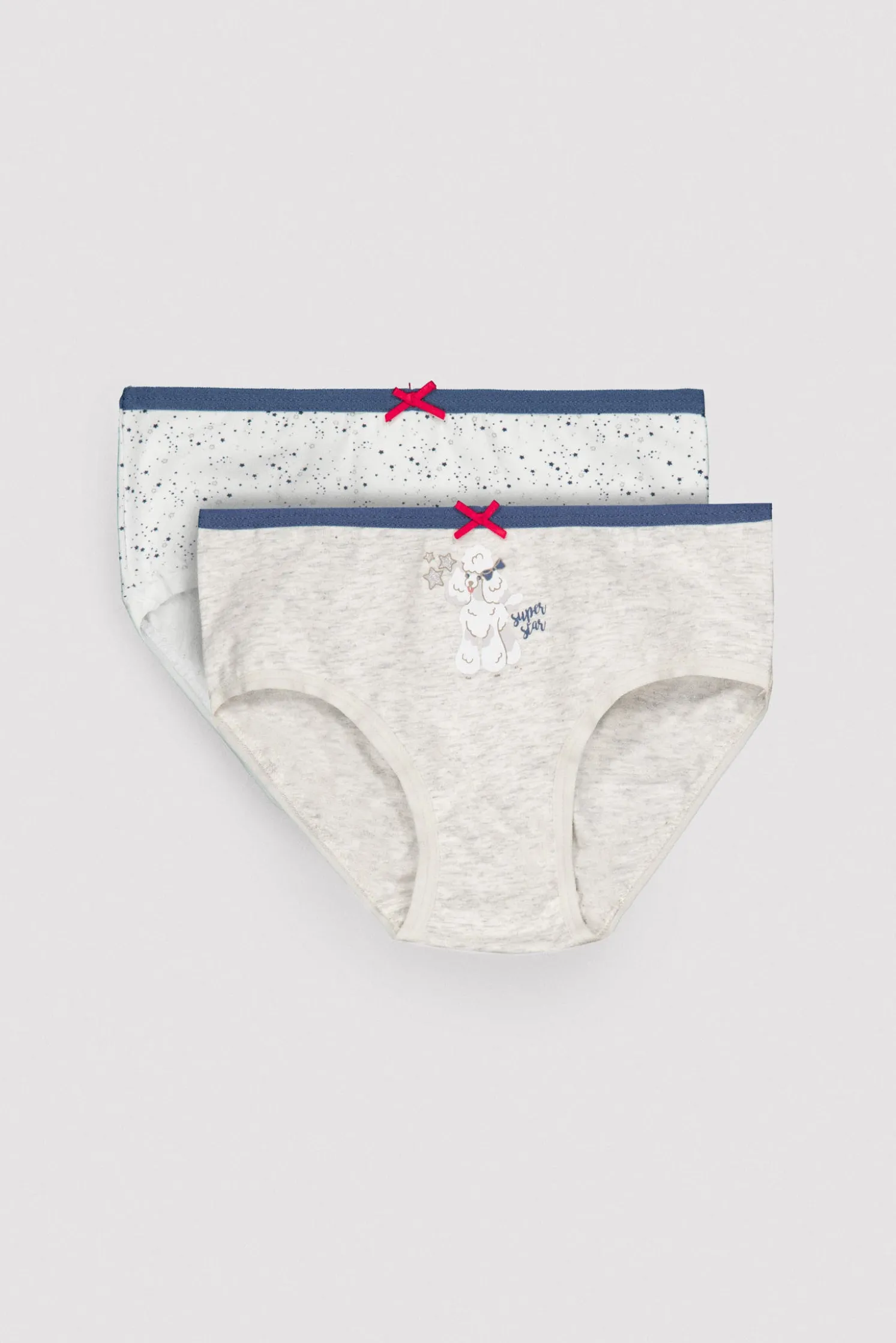Pack de 2 bragas infantiles estampadas caniche