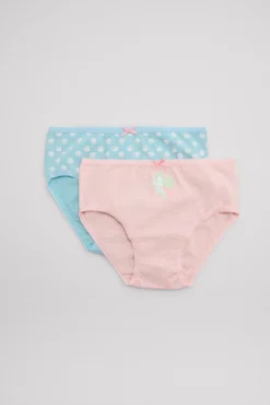 Pack de 2 bragas infantiles estampadas sirena