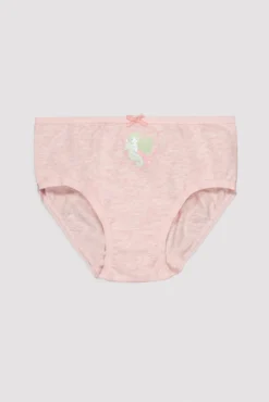Pack de 2 bragas infantiles estampadas sirena