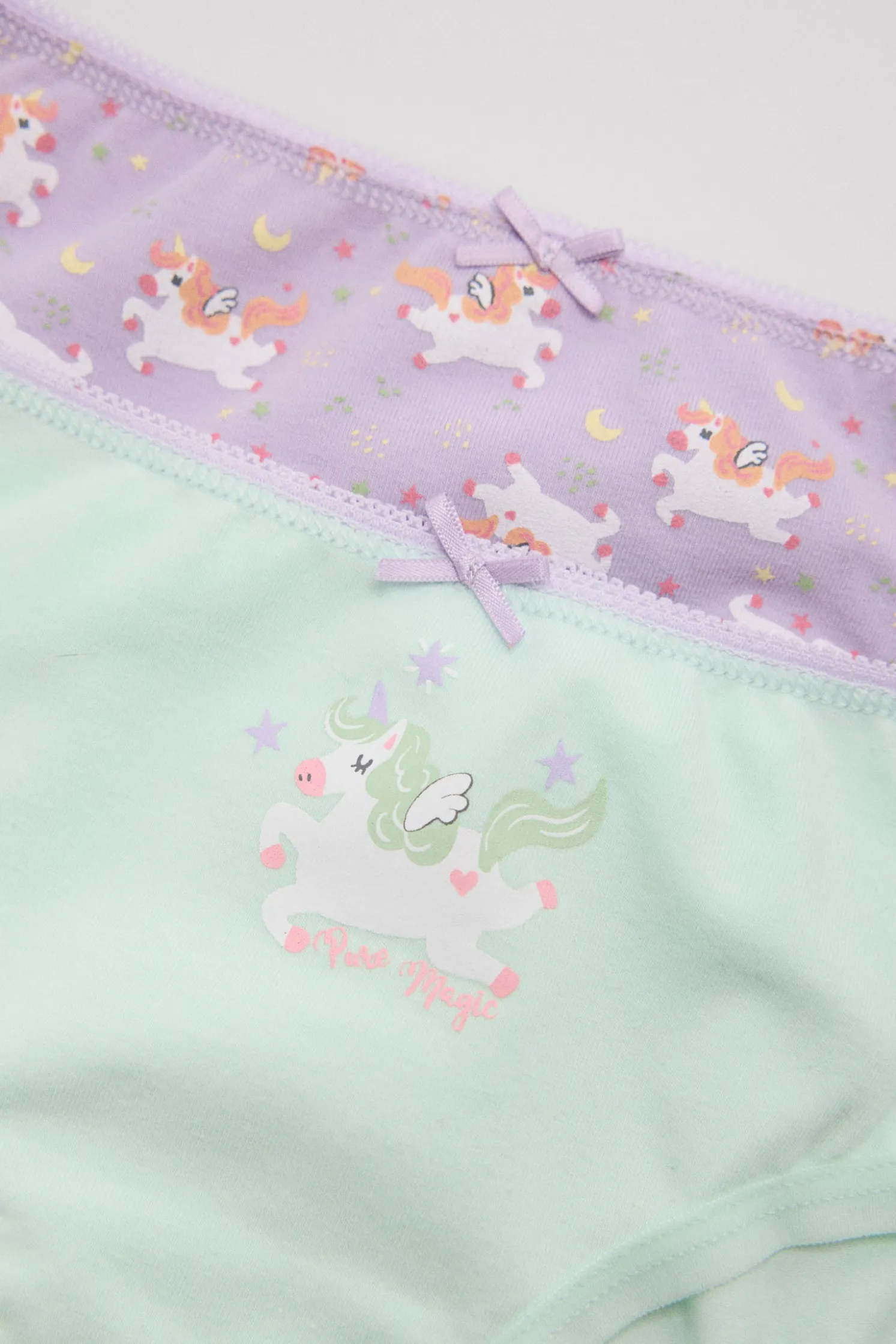 Pack de 2 bragas infantiles estampado unicornios