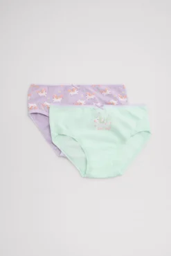 Pack de 2 bragas infantiles estampado unicornios