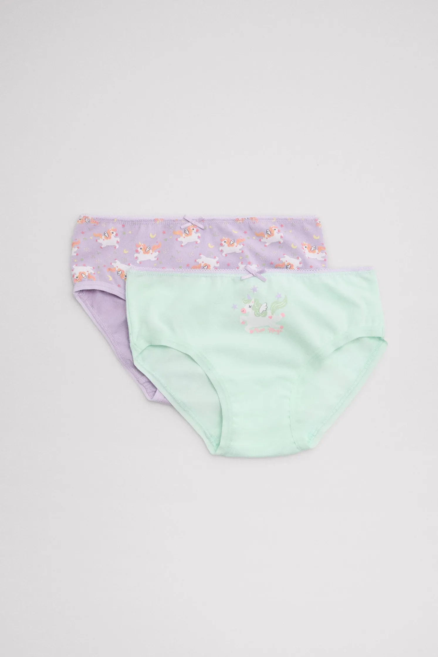 Pack de 2 bragas infantiles estampado unicornios