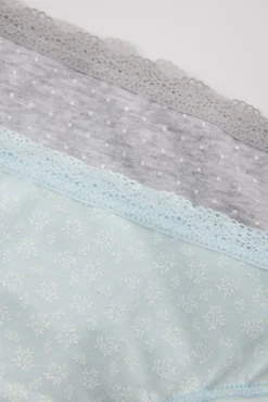Pack de 6 bragas juveniles estampadas Little Blooms