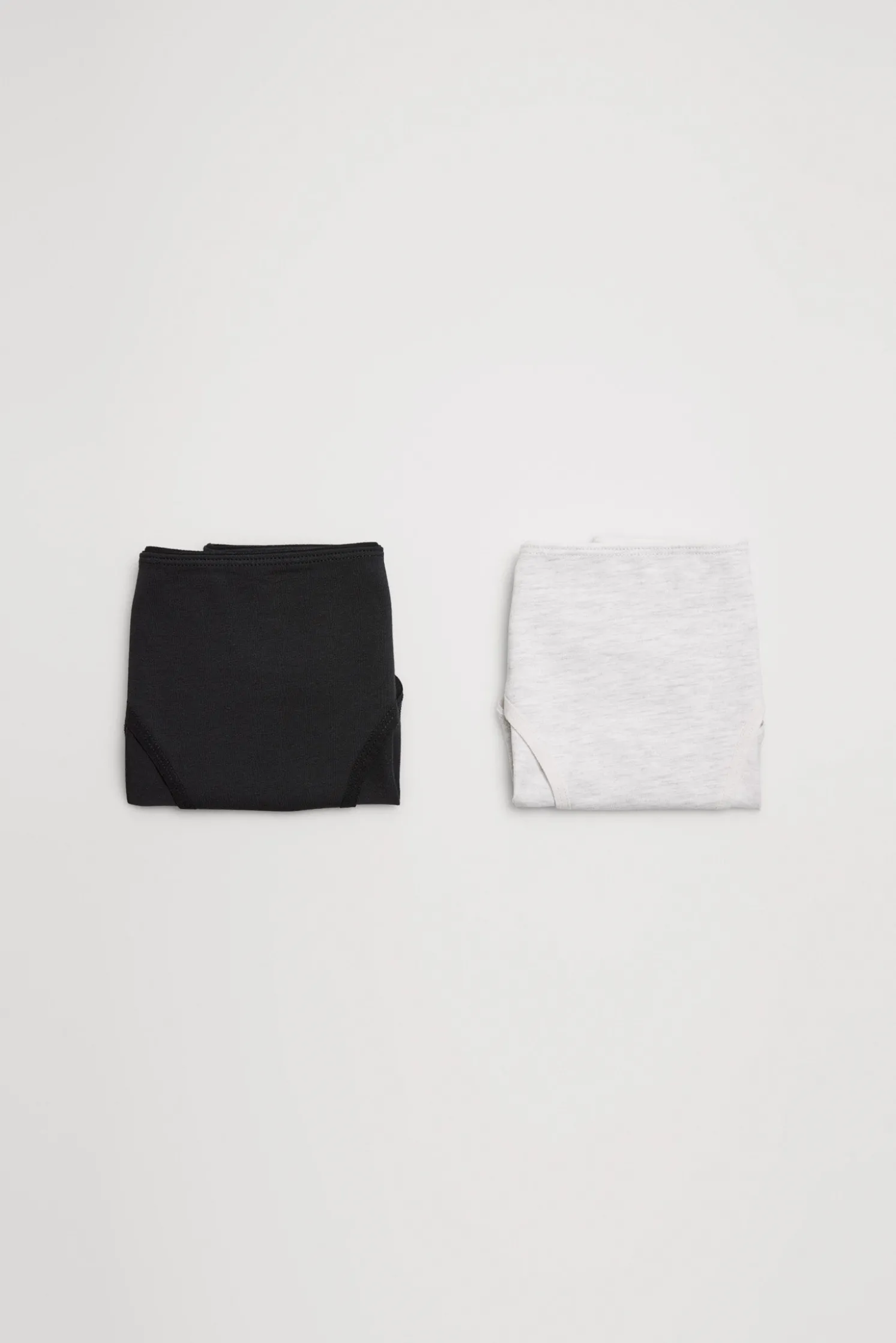 Pack de 2 bragas juveniles negro y gris