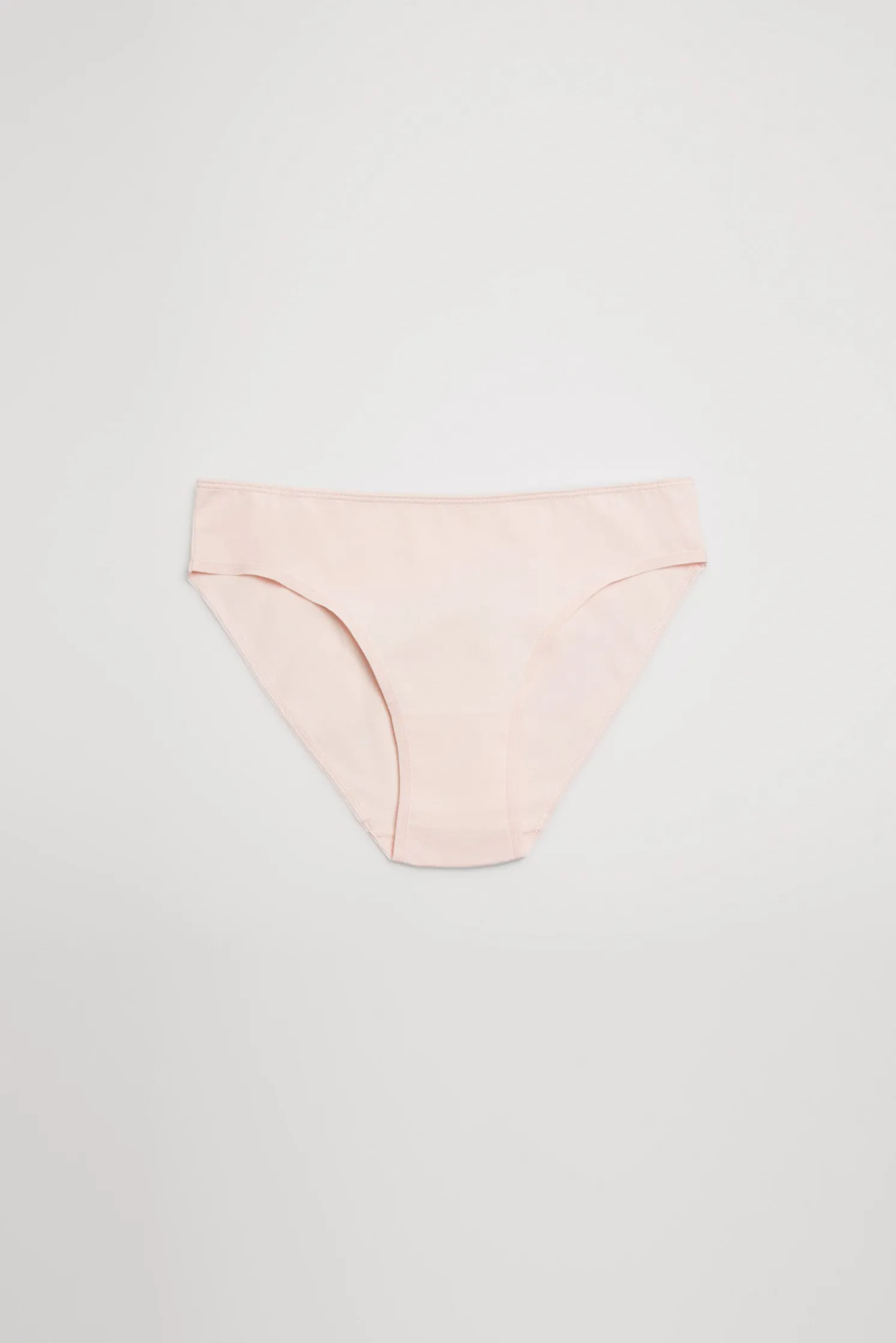 Pack de 2 bragas juveniles rosa y gris pastel