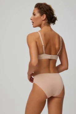 Pack de 2 bragas midi básicas algodón nude