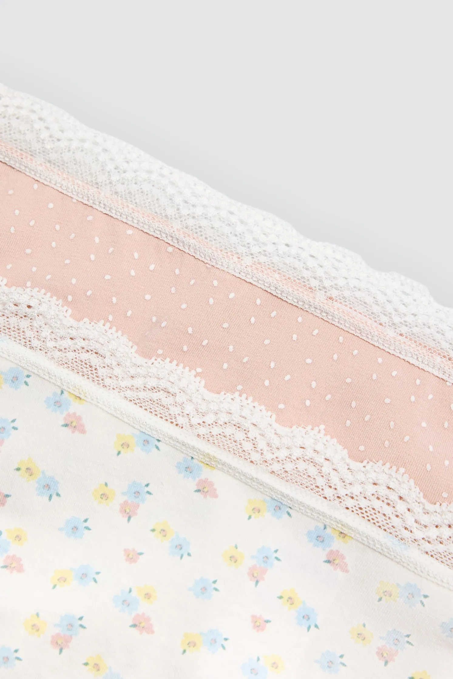 Pack de 2 bragas midi estampadas pastel tonos rosa