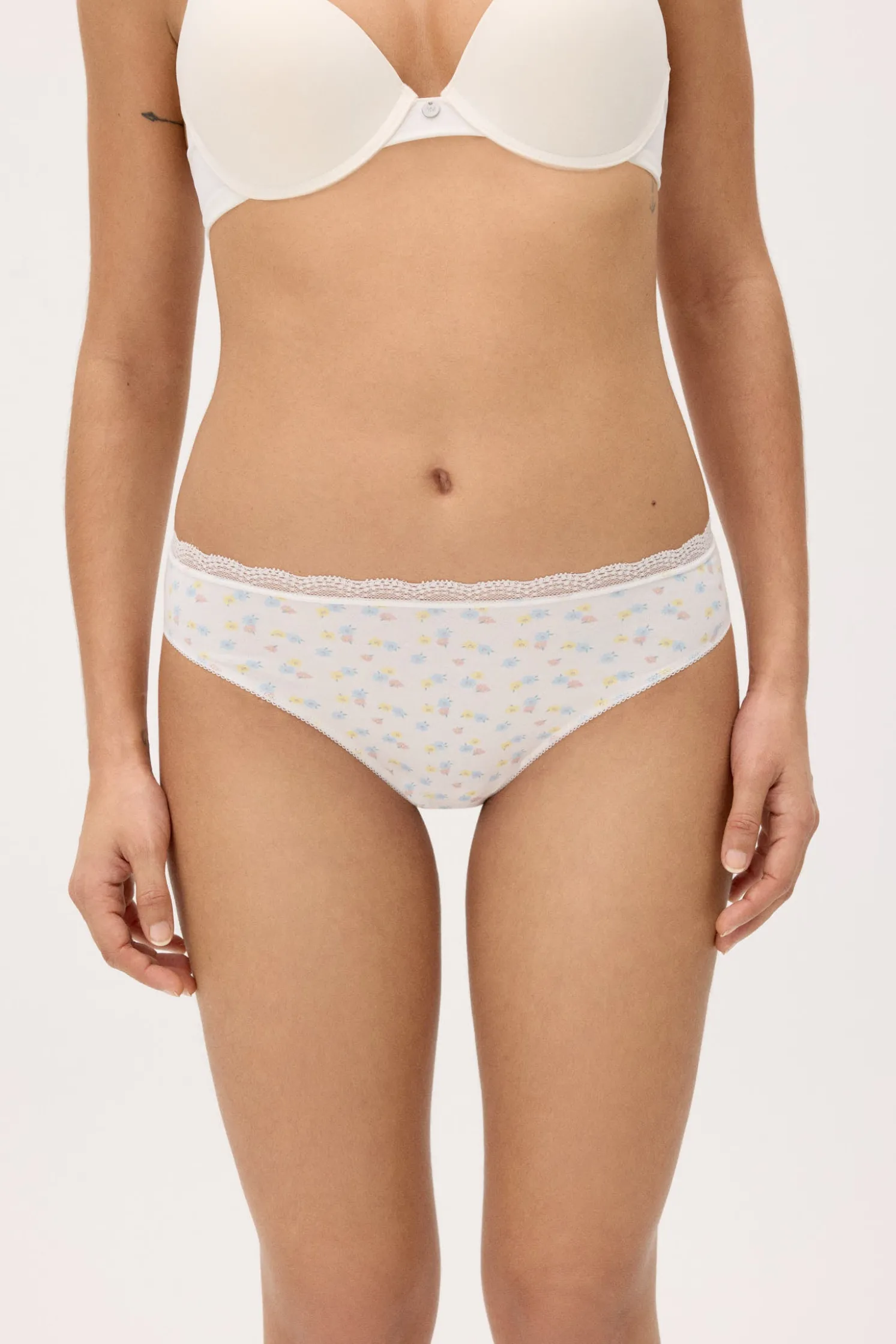 Pack de 2 bragas midi estampadas pastel tonos rosa